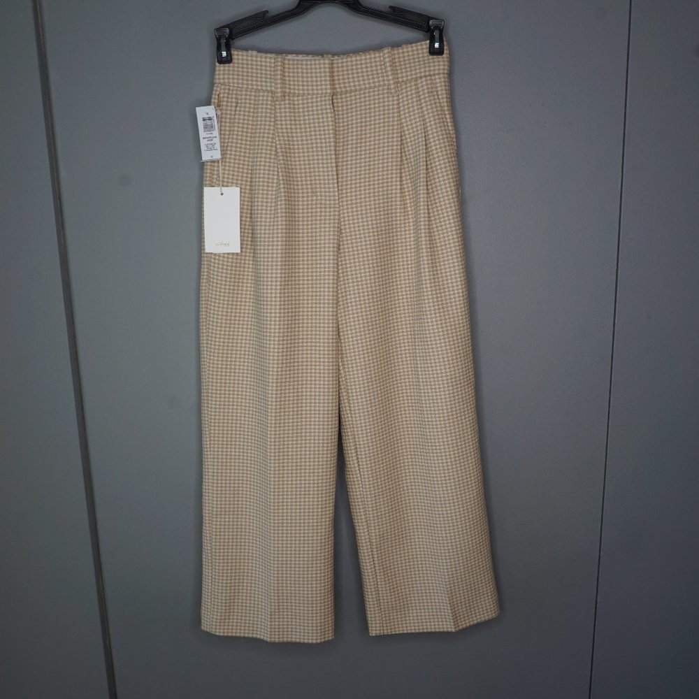 Aritzia Wilfred The Effortless Cropped Pant in Claudine Hounds Tooth size 00